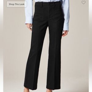 J. Crew Women's Charley Kickout Cropped Pant in Chino
